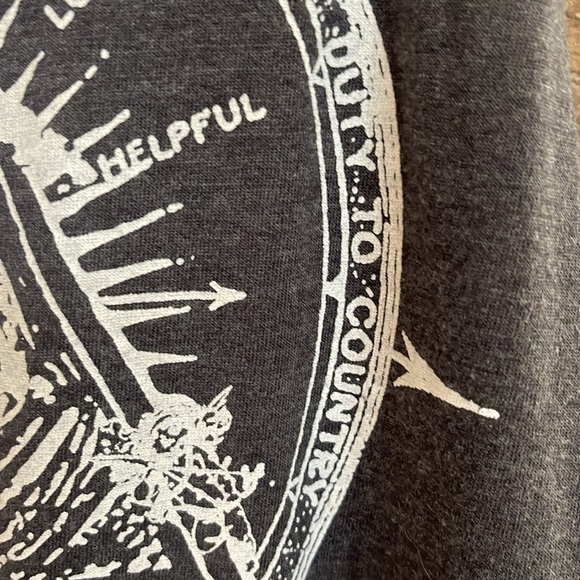 Gray and white tank top with verbiage such as “duty to self, country, others” XS - Picture 6 of 10